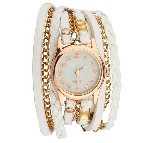 Woven Chain Wrist Watch
